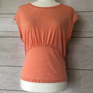 Free People shirred tee NEW